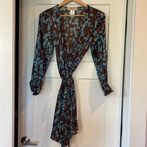 Bluemarine silk wrap dress